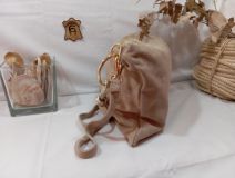 04-1034 BOLSO PIEL SERRAJE TAUPE 35X25X5 