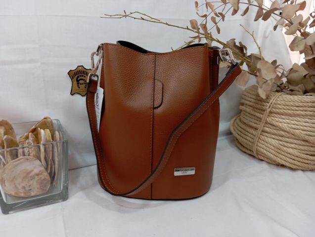 14-1080 BOLSO PIEL DOLLARO CUERO 23X28X16