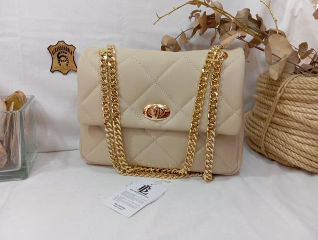 16-1085 BOLSO PIEL SAUVAGE BEIG 27X18X8