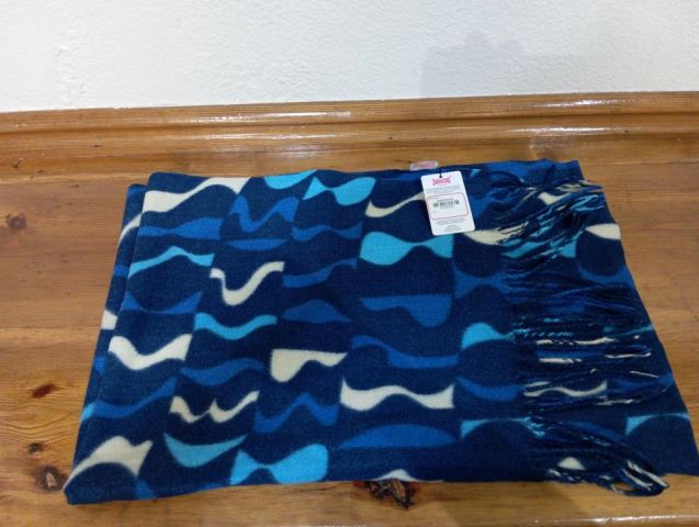 41000703 PASHMINA MINISILUETA 90*180CM FLECOS AZUL